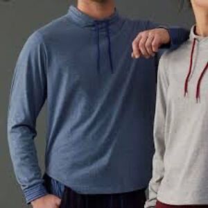 Jason Wu for Evaair Blue Long Sleeve Lounge Shirt Size Large